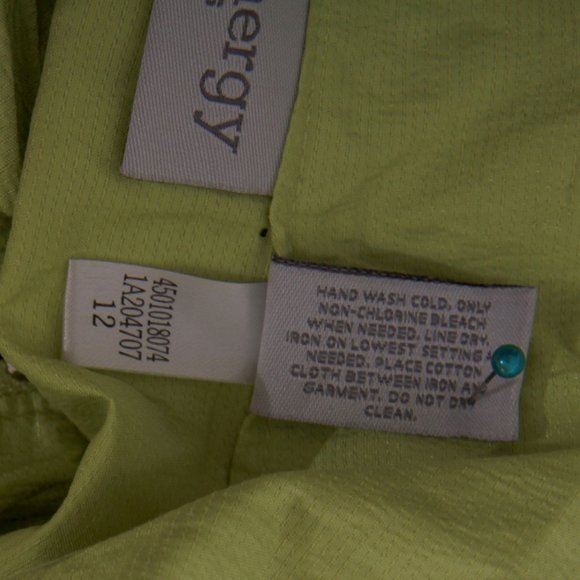 Zenergy by Chico’s Lightweight Lime Green Utility Zip Jacket – Size 2 (12) - Picture 12 of 13